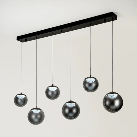 Подвесной светильник светодиодный с пультом с регулировкой цветовой температуры Modelux ML.2338.6 BK