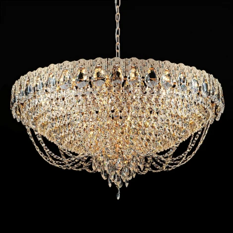 Подвесная люстра хрустальная Modelux MODELUX ML.8881.24P GD