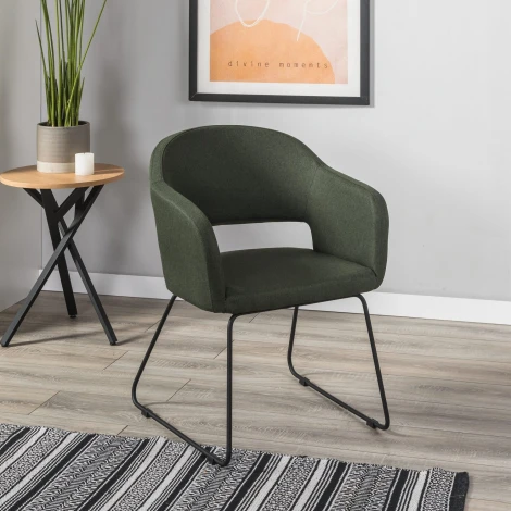 Стул R-Home Oscar тёмно-зеленый/Линк