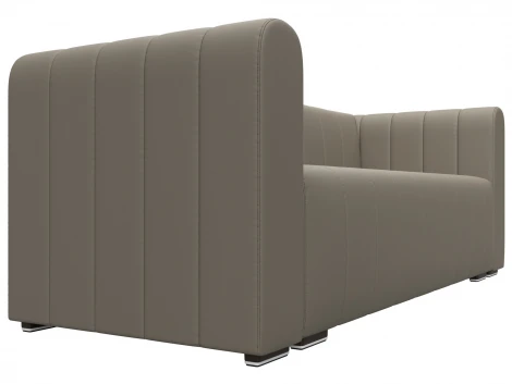 Диван прямой Лига-073 (ДСП,Фанера/Пластик/Экокожа/Бежевый) Лига Диванов 129990
