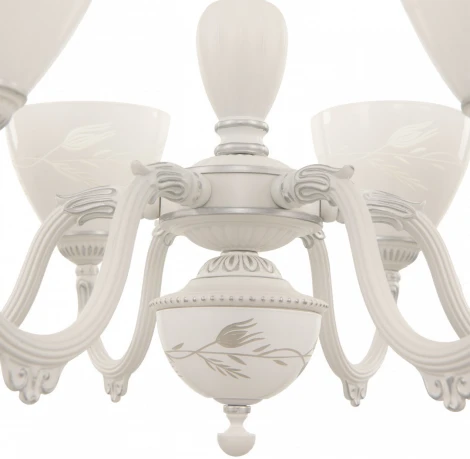 Подвесная люстра Arte Milano AM343837 347837/6 WT+SL (220V, на цепи)