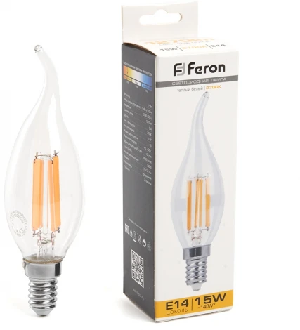 Лампа светодиодная Feron 38261 LB-718 Свеча на ветру E14 15W 2700K