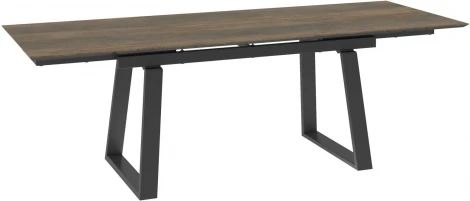 Стол Мебвилл Элит 200, Дуб винтаж, чёрный