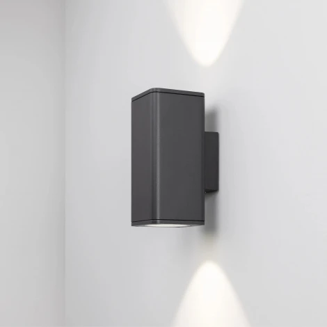 Светильник LGD-EVO-WALL-TWIN-S100x100-2x12W Day4000 (GR, 44 deg, 230V) (Arlight, IP54 Металл) 046194