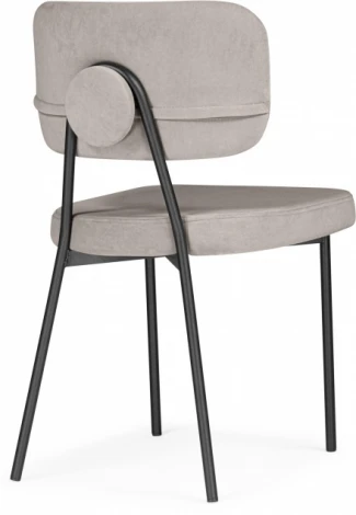 Обеденный стул Вакао Woodville (Металл,Ткань/Латте,Черный) арт.615183