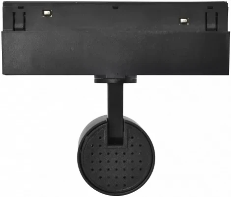 Трековый магнитный светильник с антибликовой решеткой 48V iLedex Vision48/22 4822-011-D45-8W-38DG-3000K-BK (круглые)