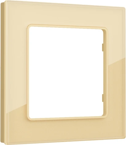 Рамка Ambrella Volt ALFA Platos (Шампань Стекло органическое) 1-ая AF330601