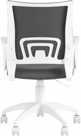 Кресло офисное Topchairs ST-BASIC-W серая ткань крестовина белый пластик УТ000036061