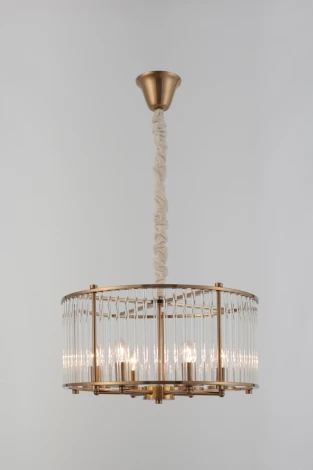 Подвесная люстра Rivoli Erin 4112-306 (220V, на цепи, свеча, круглые)