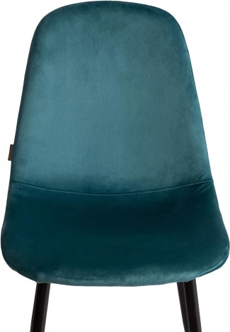 Стул BREEZE (mod. JSC-58) / 1 шт. в упаковке (Велюр,Металл  /Светло-синий,Черный )