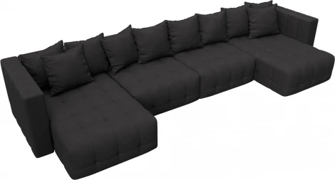 Диван П-образный Лига-052 НПБ Лонг Лига Диванов (Замша) арт.128859