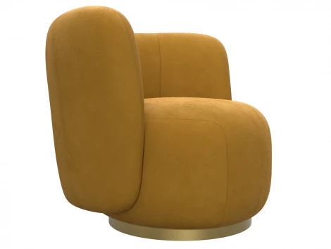 Кресло Лига-072 (Фанера//Велюр/Желтый) Лига Диванов 131003
