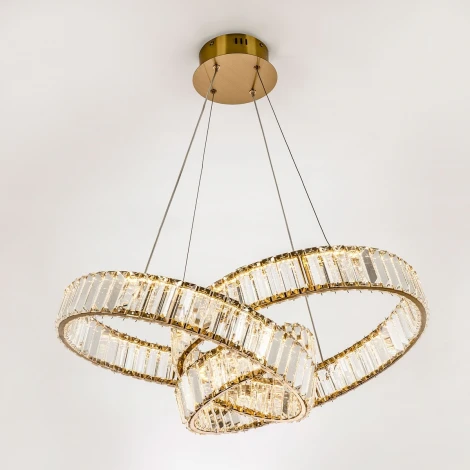 Подвесной светильник светодиодный хрустальный с регулировкой цветовой температуры Modelux MODESTYLE MS.9030.700 BS