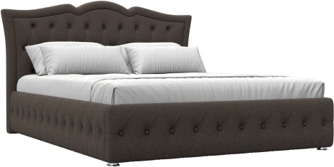 Кровать интерьерная Герда 160 (Коричневый/Рогожка) Лига Диванов арт.123065