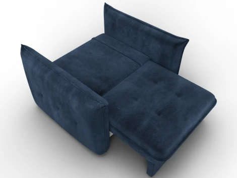 Кресло Лига-100 НПБ (ДСП,Фанера,Велюр/Синий) Лига Диванов 137003