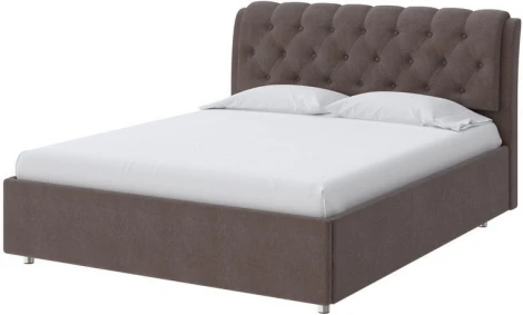 PROxSON Кровать Chester (Ткань: Велюр Лофти Кофейный) 140x200