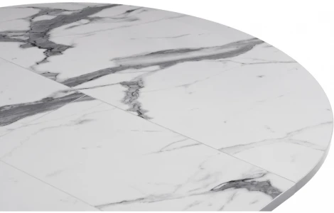 Деревянный стол Woodville Регна черный / белый 504217