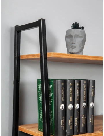 Письменный стол Woodville Минден с надстройкой дуб вотан / антрацит черный 553628