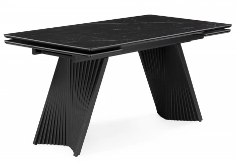 Кухонный стол Notta Вейв 140(200)х80 shakespeare black / черный