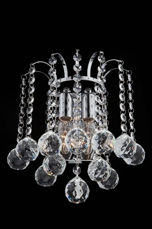 Бра Eurosvet Ostiniya 3299/2 хром/ прозрачный хрусталь