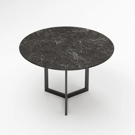 Стол Top Concept круглый Mercedes 100, керамика черная