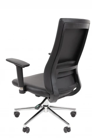 Офисное кресло Chairman 500LUX Россия экокожа черный БП 7210650