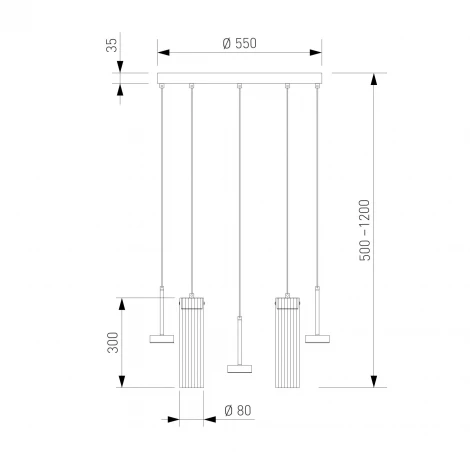 Подвесной светильник Eurosvet Quarzo 301102 LED латунь