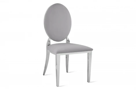 Стул обеденный IST-CASA София DC-1102, 45х42х92, серый, серебро