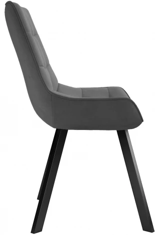 Стул DikLine 263 поворотный, B28 ANTRACITE, ножки черные