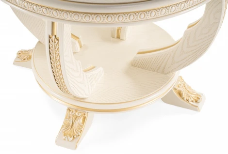 Журнальный стол Луис Woodville (Массив бука,Шпон/Золотой) арт.618721