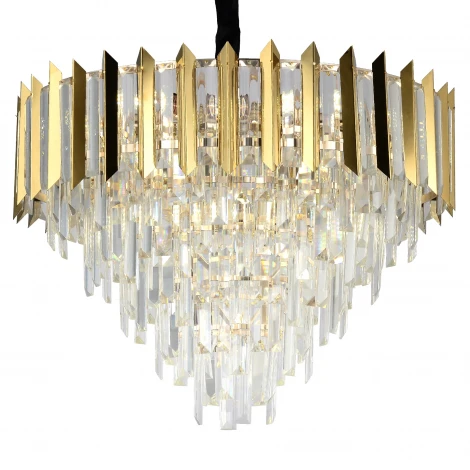 Подвесная люстра Stilfort Amman 1024/03/08P (220V, хрусталь, на цепи, круглые)