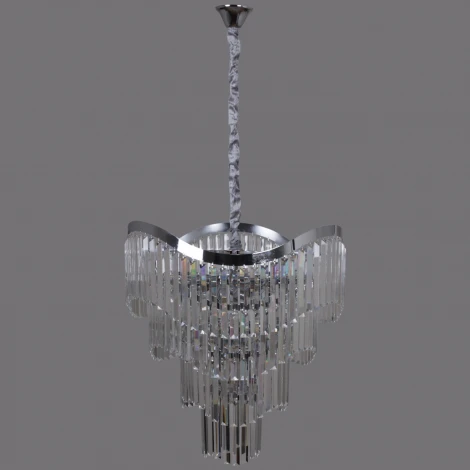 Подвесная люстра хрустальная Reluce 90279-0.3-20 CR (220V, на цепи)