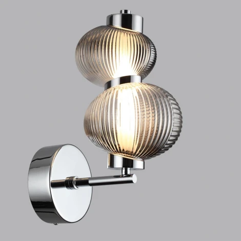 Бра Odeon Light Bruco 5096/8WL хром/дымчатый градиент/металл/стекло LED 8W 4000K (220V)