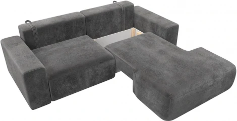 Диван угловой Лига-036 НПБ Классик правый угол Лига Диванов (Велюр) арт.127737