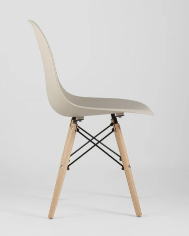 Стул Eames Style DSW бежевый (разборный каркас) Stool Group арт.УТ000037157