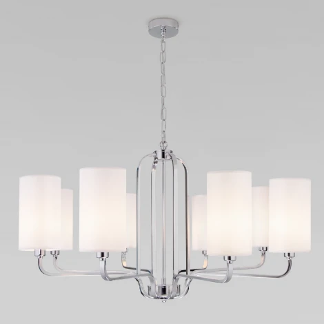 Умная подвесная люстра Eurosvet Purezza 60128/8 хром
