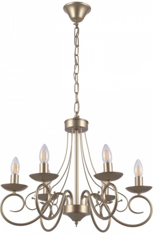 Подвесная люстра Arte Milano AM349159 349159/6 CG (220V, на цепи, подсвечник, свеча)