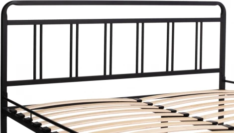 Полутораспальная кровать Woodville Рейк 120х200 черная 403023