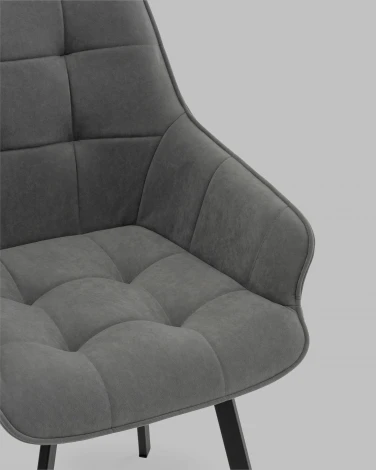 Стул Амальри велюр светло-серый Stool Group арт.УТ000041359