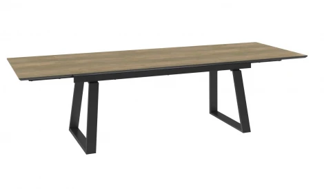 Стол DikLine AKZ200 Керамика древесная OAKWOOD HONEY/подстолье черное/опоры черные (2 уп.) 00-00081503 00-00081503