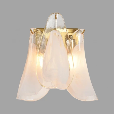 Бра Lumion Plume 8385/1W золото/белый, металл/стекло E14 40W 220V