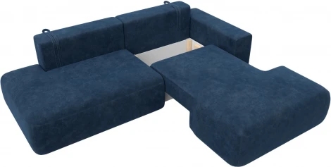 Диван угловой Лига-036 НПБ Модерн правый угол Лига Диванов (Велюр) арт.127767