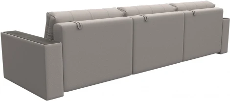 Диван прямой с декором Лига-049 НПБ Лонг Лига Диванов (Замша) арт.128446