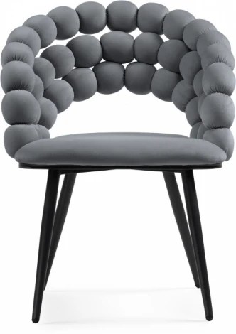 Стул на металлокаркасе Woodville Ball dark gray / black