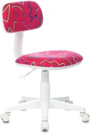 Кресло детское Бюрократ CH-W201NX малиновый Sticks 05 крестовина пластик пластик белый