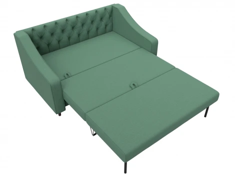 Диван прямой Лига-071 (ЛДСП,Брус,Фанера/Дерево/Рогожка/Зеленый) Лига Диванов 129654