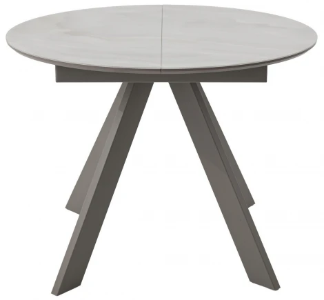 Стол БОНЖУР 100 ОНИКС БЕЖЕВЫЙ, стекло / ЛАТТЕ каркас M-City 64596