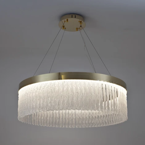 Подвесная люстра светодиодная хрустальная с регулировкой цветовой температуры Modelux MODESTYLE MS.9701.800 BS