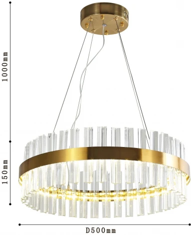 Подвесная люстра Favourite Placerat 4012-5P (LED, 220V, на тросе, круглые)