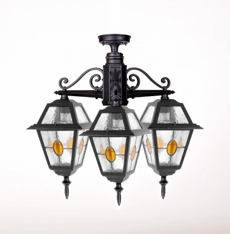 Потолочный светильник уличный Oasis Light FARO lead GLASS 91170A/3 lgY Bl